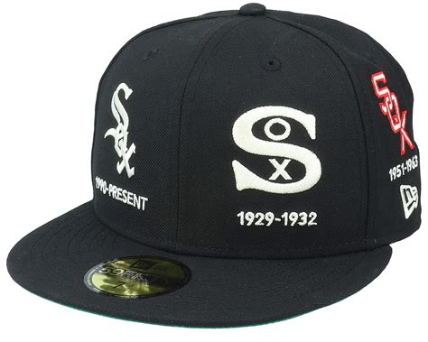 new era white sox fitted
